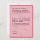 Happy Holidays Cat Valentine's Love Pink シーズンカード (裏面)