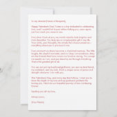 Happy Holidays Cat Valentine's Love White シーズンカード (裏面)