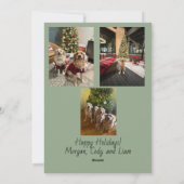 Happy Holidays Christmas Lights Card シーズンカード (裏面)