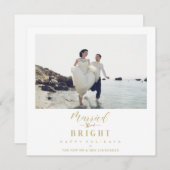 Happy Holidays Christmas Married & Bright Newlywed (正面/裏面)