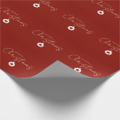 Happy Holidays Christmas New Year Season ラッピングペーパー (角)