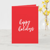 Happy Holidays Christmas New Year Season Message カード (黄色い花)