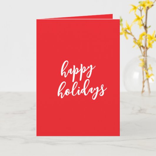 Happy Holidays Christmas New Year Season Message カード (黄色い花)