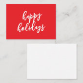 Happy Holidays Christmas New Year Season Message ノートカード (正面/裏面)