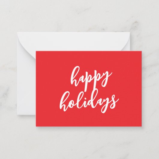 Happy Holidays Christmas New Year Season Message ノートカード (正面)