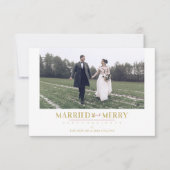 Happy Holidays Christmas Newlyweds Custom Photo (正面)