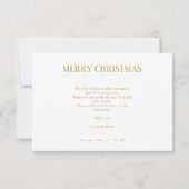 Happy Holidays Christmas Newlyweds Custom Photo (裏面)