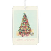 Happy Holidays. Christmas Tree カーエアーフレッシュナー (裏面)