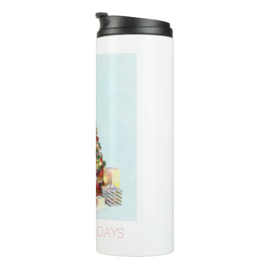 Happy Holidays. Christmas Tree タンブラー (回転右)