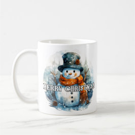 Happy Holidays | Cozy Little Snowman コーヒーマグカップ