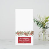 happy holidays customizable photo card シーズンカード (スタンド正面)