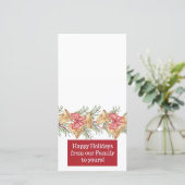 happy holidays customizable photo card シーズンカード (スタンド正面)