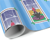 Happy Holidays_Dog Bone Stars_Wishes 来 True_3 ラッピングペーパー (ロールコーナー)