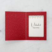 Happy Holidays English Spring Spaniel カード (内部)