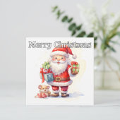 Happy Holidays Everybody From Santa Claus シーズンカード (スタンド正面)