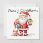 Happy Holidays Everybody From Santa Claus シーズンカード (正面)