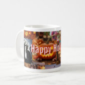 Happy Holidays Fall Edition Mug コーヒーマグカップ (正面左)