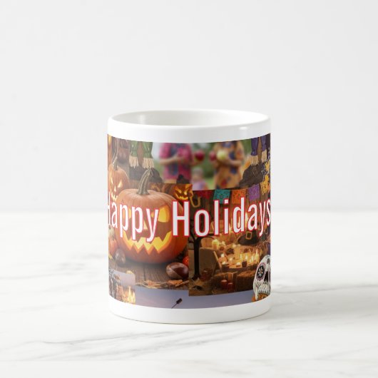 Happy Holidays Fall Edition Mug コーヒーマグカップ (中央)