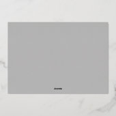 Happy Holidays Family Photo | Classic Light Gray 箔シーズンカード (裏面)