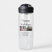 Happy holidays father son Christmas photo family n ウォーターボトル (正面)