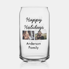 Happy holidays father son Christmas photo family n ガラス缶