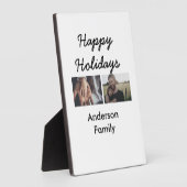 Happy holidays father son Christmas photo family n フォトプラーク (側面)