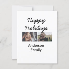 Happy holidays father son Christmas photo family n ポストカード