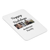 Happy holidays father son Christmas photo family n マグネット (右側)