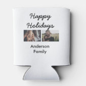 Happy holidays father son Christmas photo family n 缶クーラー (裏面)