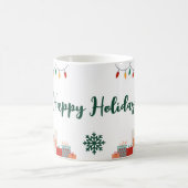 Happy Holidays Festive Mug コーヒーマグカップ (中央)