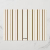 Happy Holidays Forest Foliage Gold Foil Photo Card 箔シーズンカード (裏面)