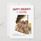 Happy Holidays from Arizona One Photo シーズンカード (正面)
