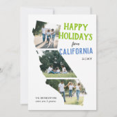 Happy Holidays from California Two Photo Card シーズンカード (正面)