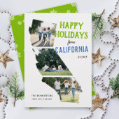 Happy Holidays from California Two Photo Card シーズンカード