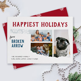 Happy Holidays from Oklahoma Three Photo シーズンカード