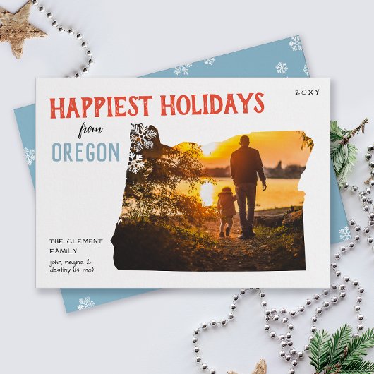 Happy Holidays from Oregon Photo Card シーズンカード