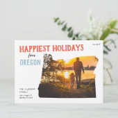 Happy Holidays from Oregon Photo Card シーズンカード (スタンド正面)