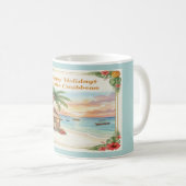 'Happy Holidays from the Caribbean' Mug コーヒーマグカップ (正面右)