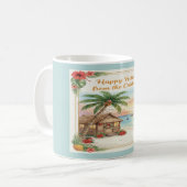 'Happy Holidays from the Caribbean' Mug コーヒーマグカップ (正面左)