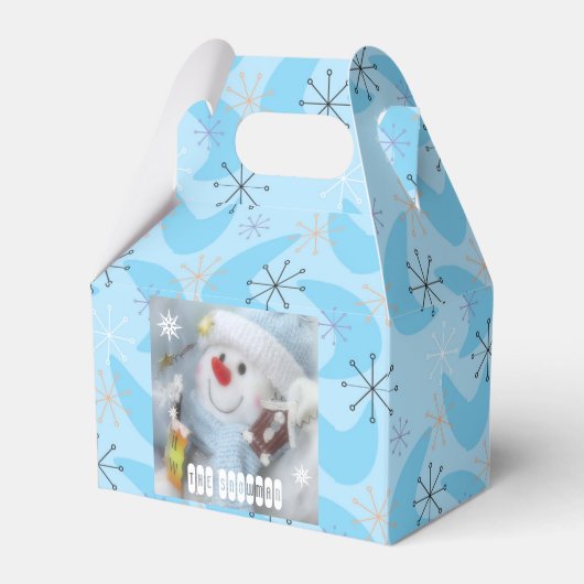 Happy Holidays：Gift Box（The snowman） フェイバーボックス (正面サイド)