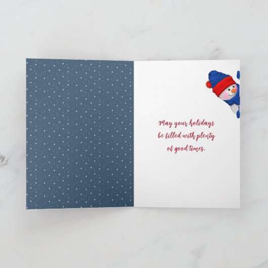 Happy Holidays Gingerbread Man in Milk カード (内部)