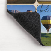 Happy Holidays-Hot Air Balloons マウスパッド (コーナー)