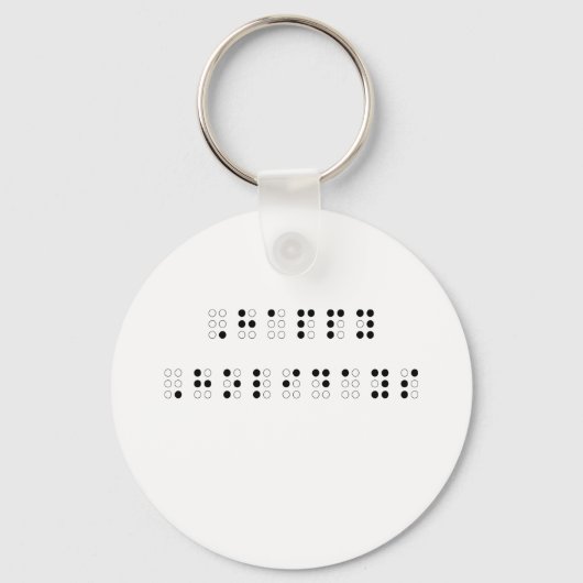Happy Holidays in Braille キーホルダー (正面)