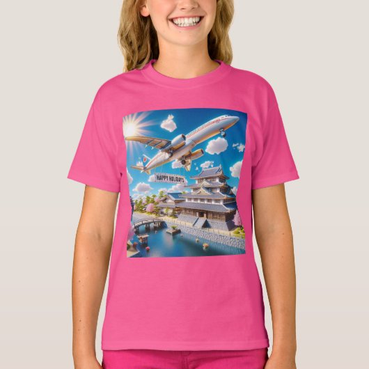 Happy Holidays in Japan! by Natasha Us Tシャツ (正面)