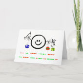 Happy Holidays in Morse Code Card + Happy Ham シーズンカード (正面)
