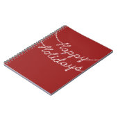 Happy Holidays in Twinkle Lightsノートブック ノートブック (左側)