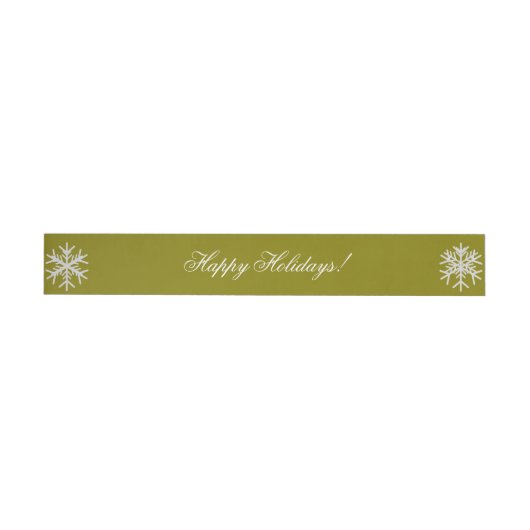 Happy Holidays! Label ラップアラウンド宛名ラベル (単一)