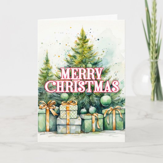 Happy Holidays & Merry Christmas シーズンカード (正面)