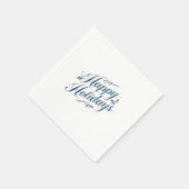 Happy Holidays Merry Christmas Family New Year スタンダードカクテルナプキン (角)