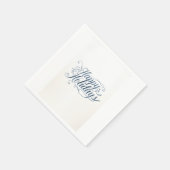 Happy Holidays Merry Christmas Family New Year スタンダードカクテルナプキン (角)